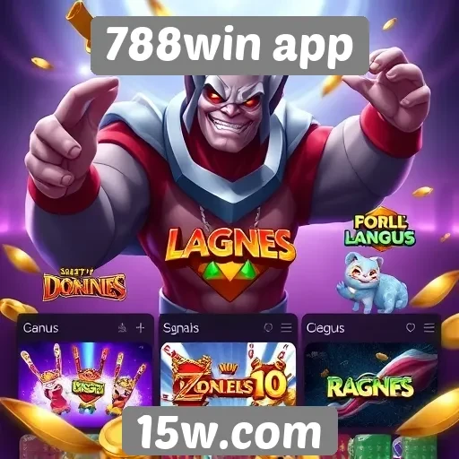 Variedade de jogos disponíveis no 788win app